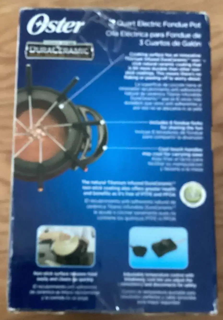Oster DuraCeramic 3 Quart Electric Fondue Pot